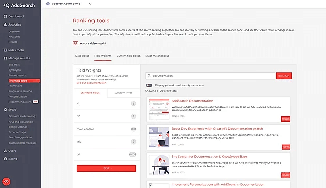 Best Swiftype Alternatives: AddSearch