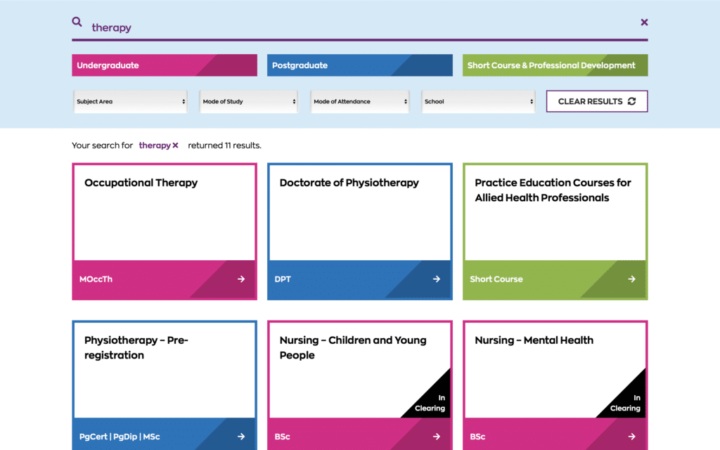 How RGU Increased Course Page Traffic by 30% with AddSearch
