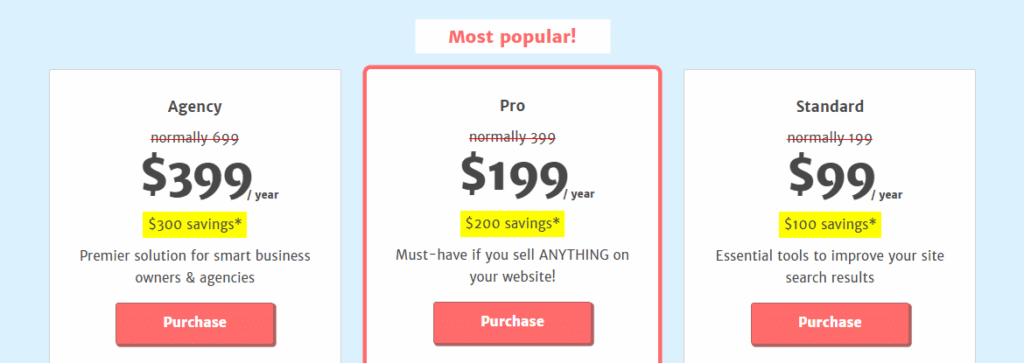 SearchWP pricing for wordpress