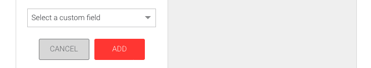 Picture of the Custom fields boost dropdown menu.